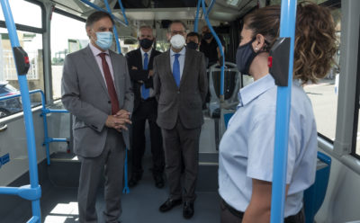 Grupo Ruiz ha presentado 5 nuevos autobuses propulsados por Gas Natural Comprimido